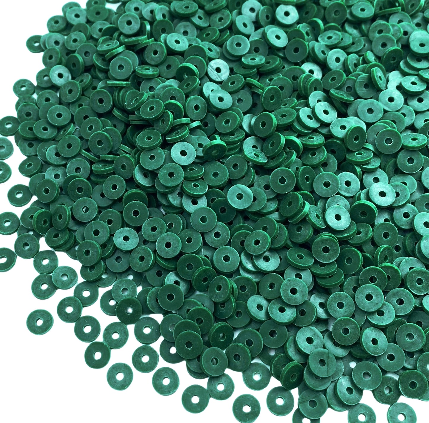 Multicolour Polymer Clay Disc Beads