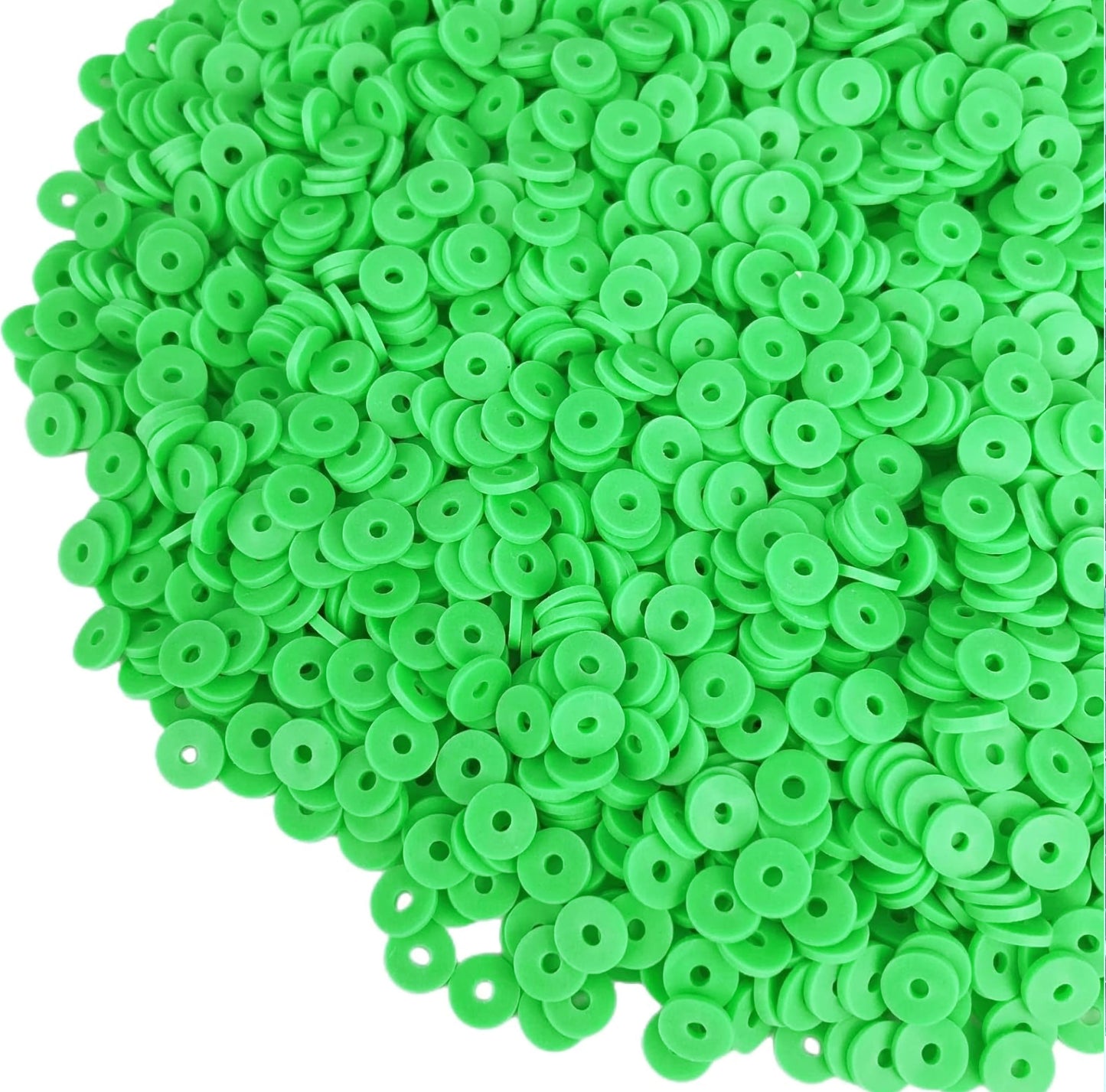 Multicolour Polymer Clay Disc Beads