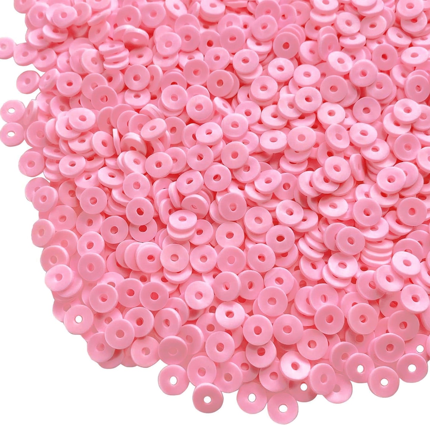 Multicolour Polymer Clay Disc Beads