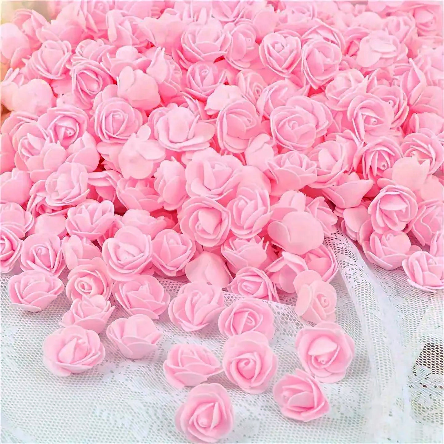 50 Pcs Artificial Foam Rose Flowers