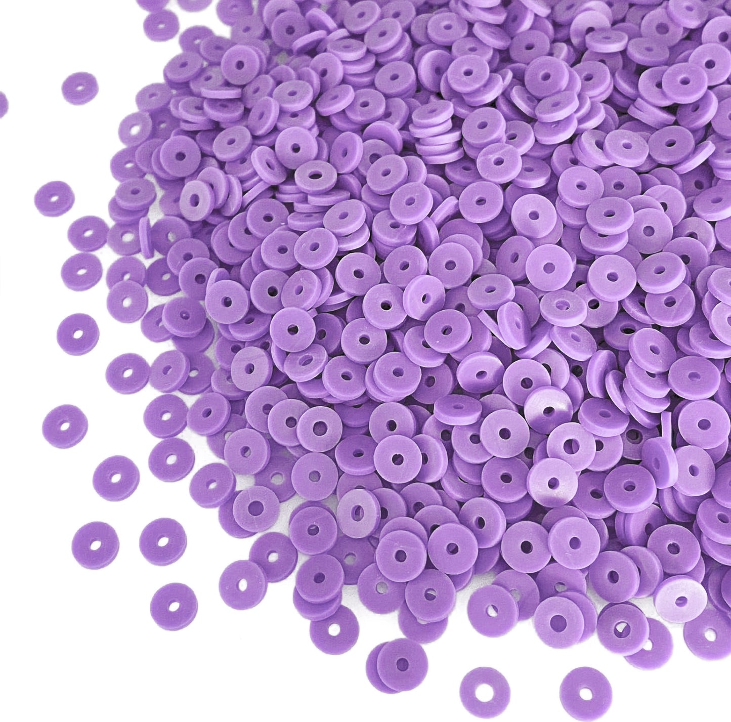 Multicolour Polymer Clay Disc Beads