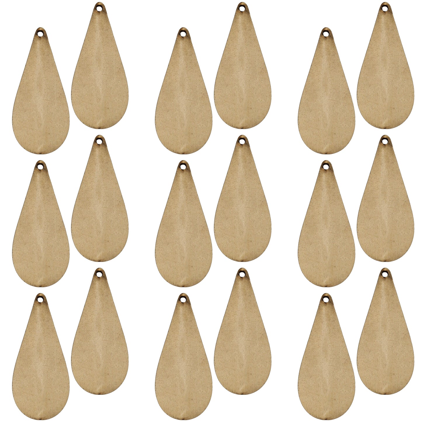 Pine Wood Earring Blanks for DIY Jewellery