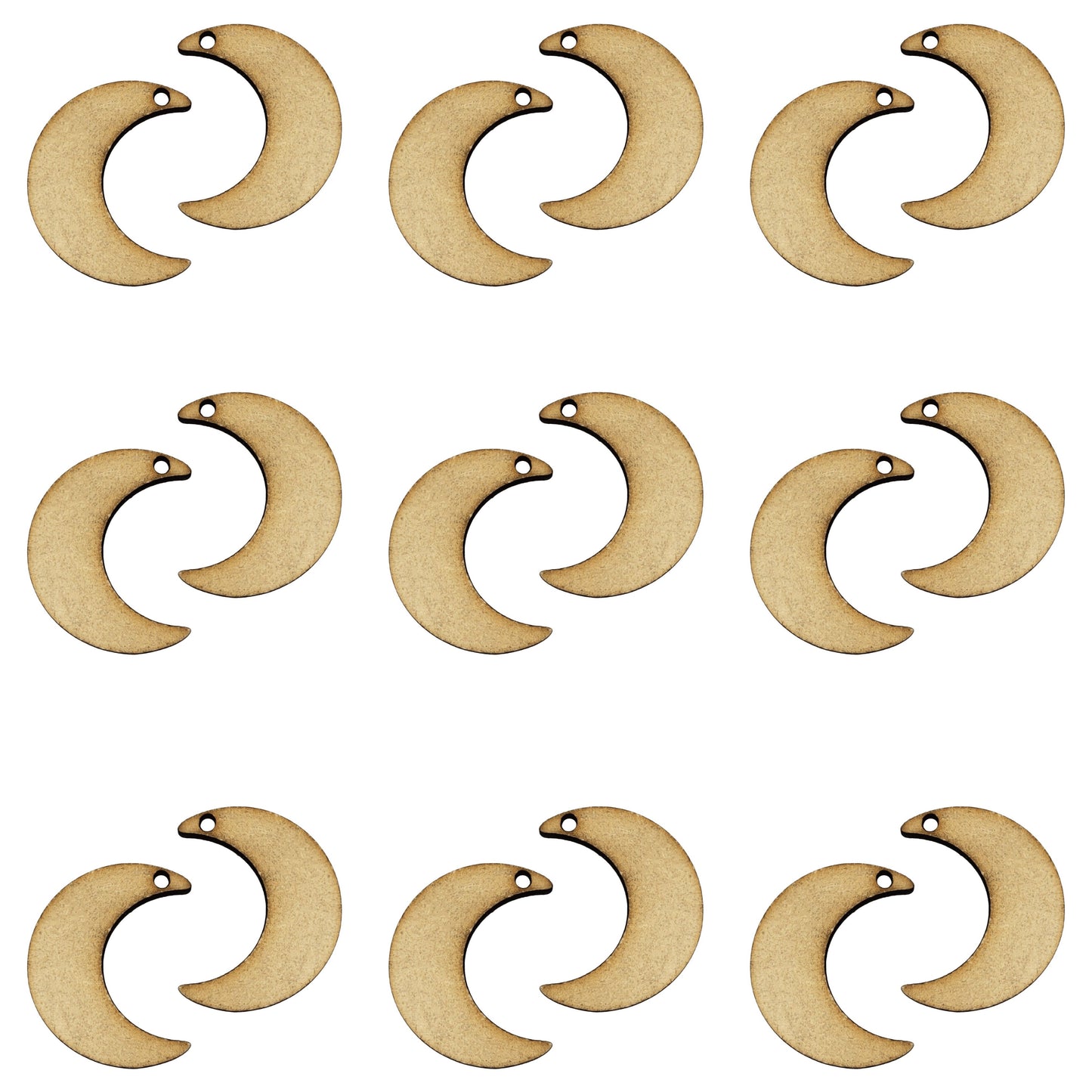 Pine Wood Earring Blanks for DIY Jewellery