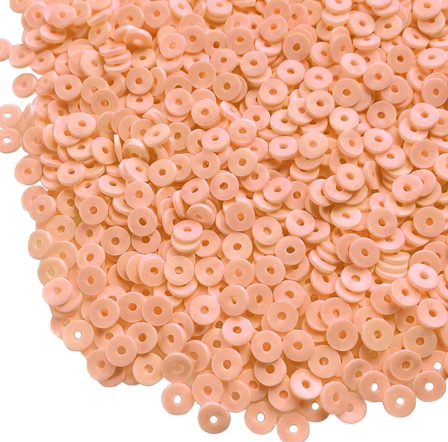 Multicolour Polymer Clay Disc Beads