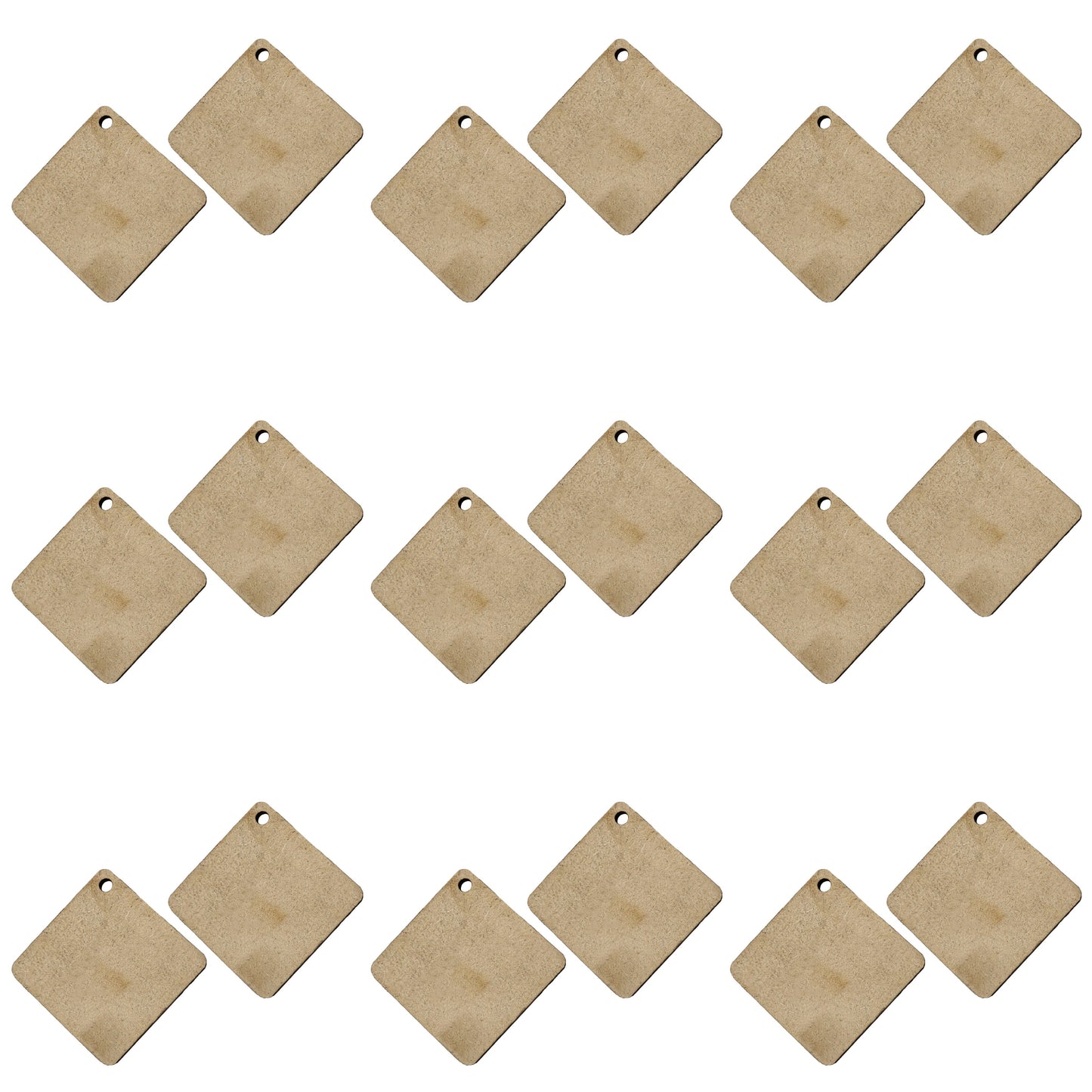 Pine Wood Earring Blanks for DIY Jewellery
