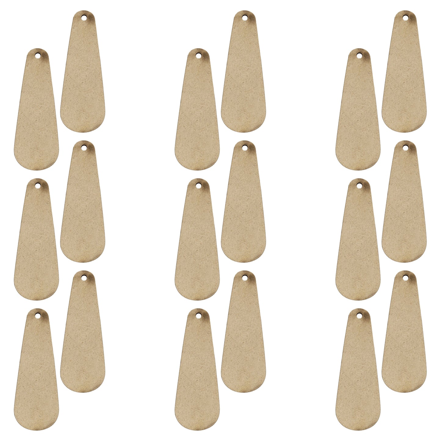 Pine Wood Earring Blanks for DIY Jewellery