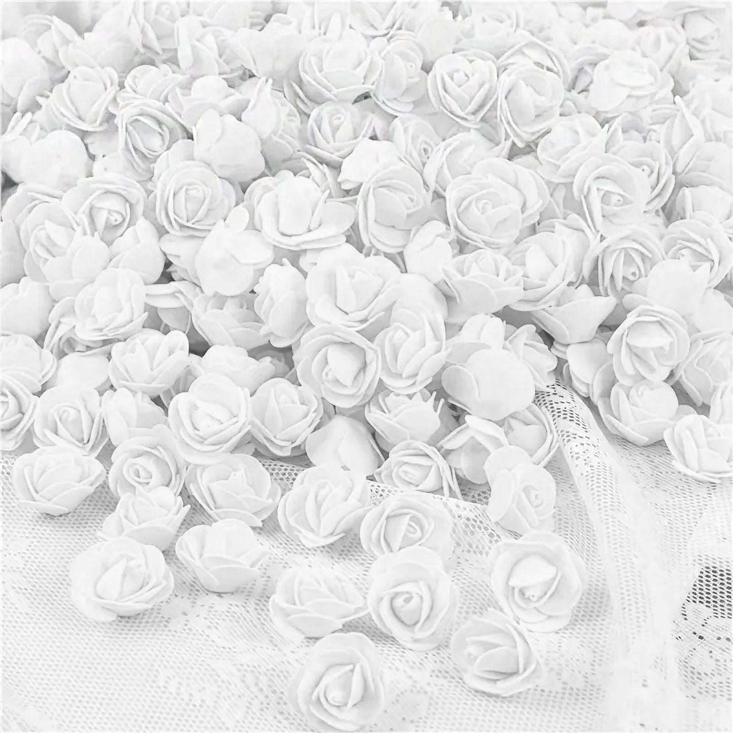 50 Pcs Artificial Foam Rose Flowers