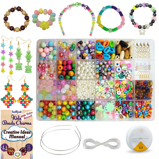 Wholesale jewelry making kit with beads, perfect for crafting and designing custom jewelry pieces.