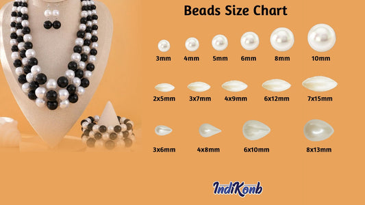 Bead sizing guide for jewelry making – how to choose the right bead sizes like 8mm and 9mm with sizing chart, comparison, and tips for craft and design projects