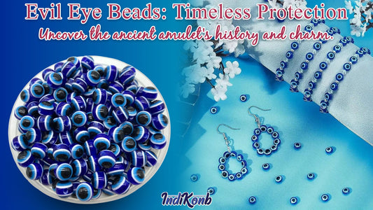 Evil eye bead protection bracelet – beaded stretch bracelet for evil protection, black beads eye charm for style and spiritual shielding