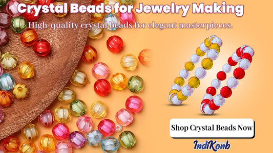 Mastering beadwork with crystal bead creations – perfect for bracelets, DIY kits, and jewelry making guides.