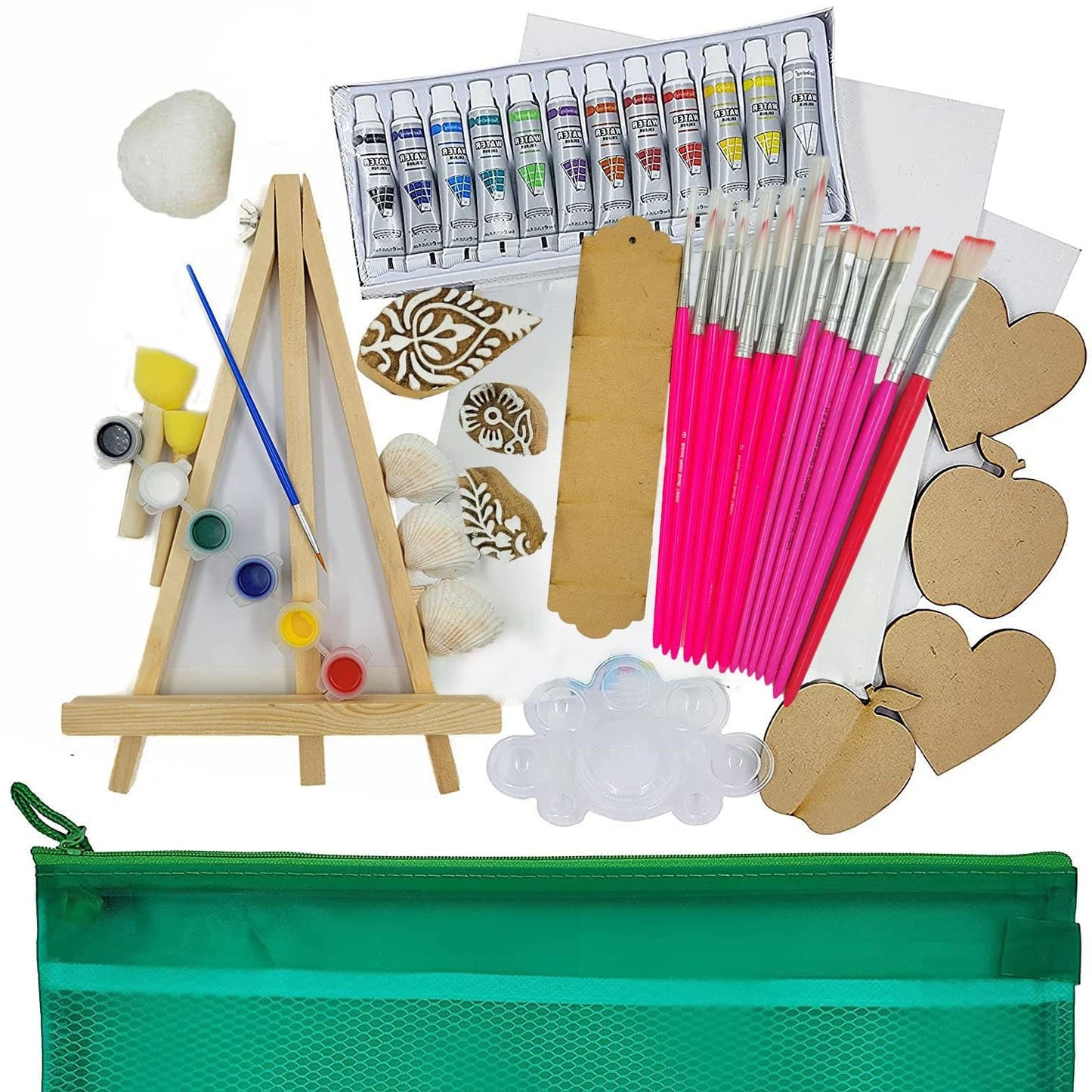 40-Piece Canvas Painting Kit for Kids