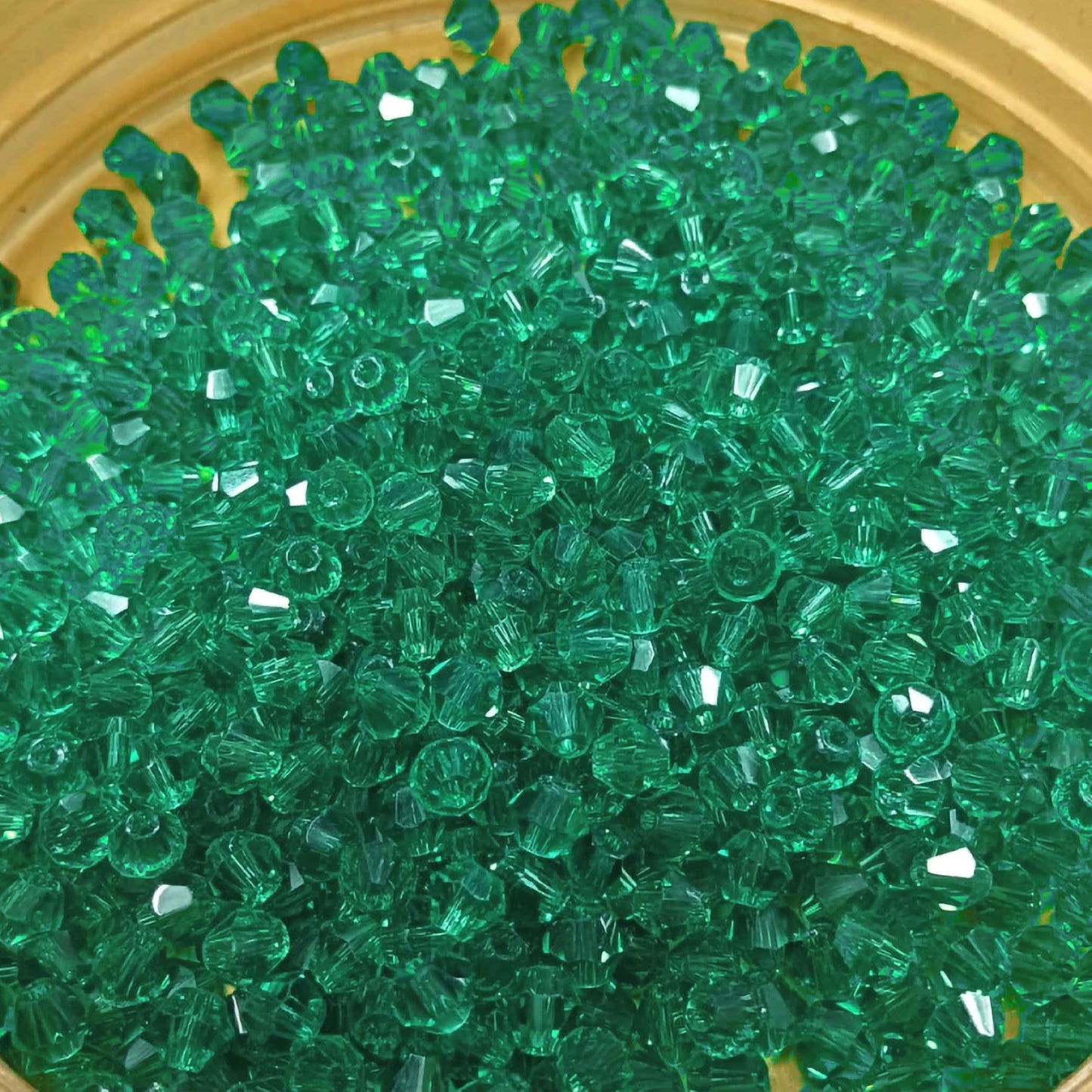 Bicone Acrylic Plastic Crystal-like Beads 4mm