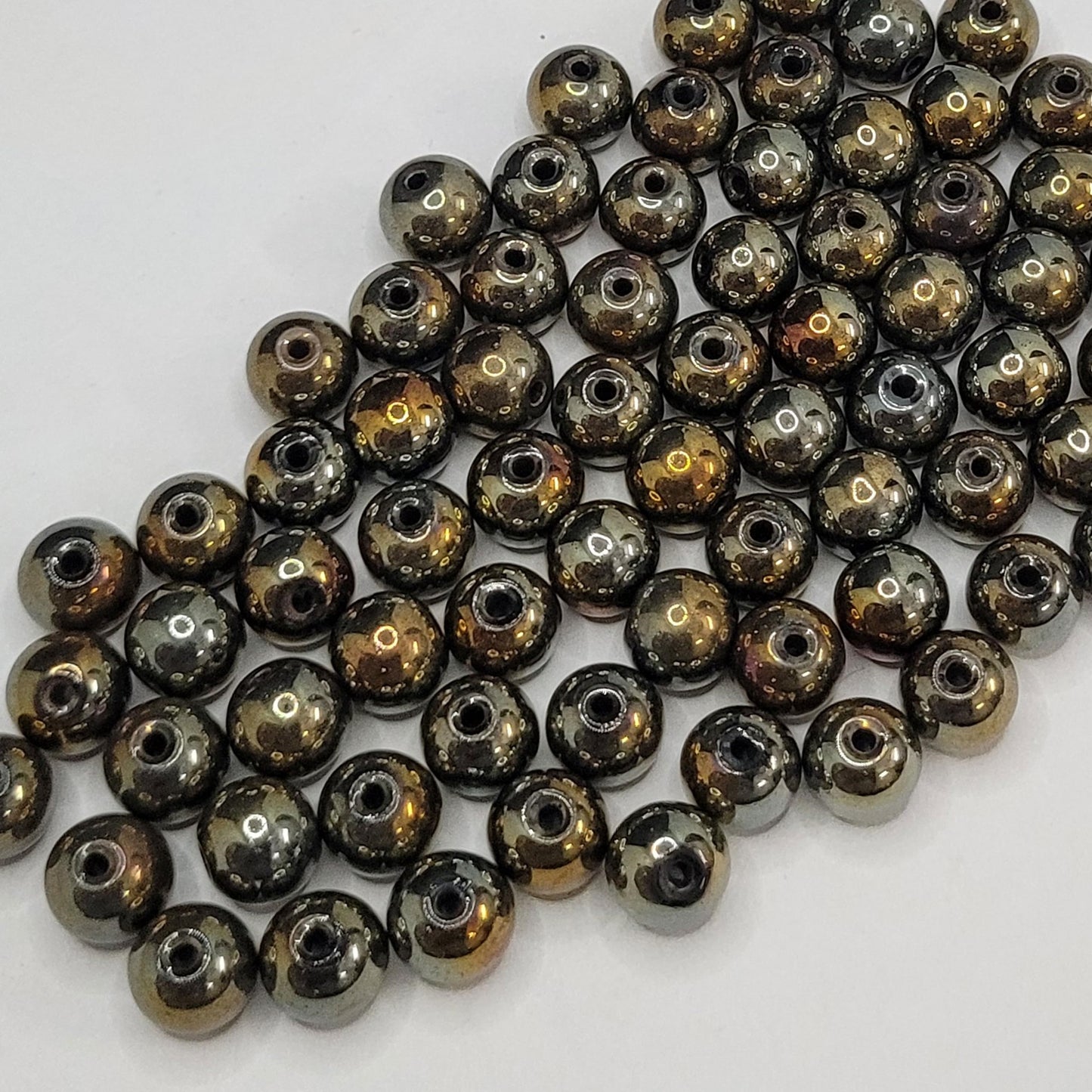 8MM Glass Round Pearl Beads – 150 Pcs