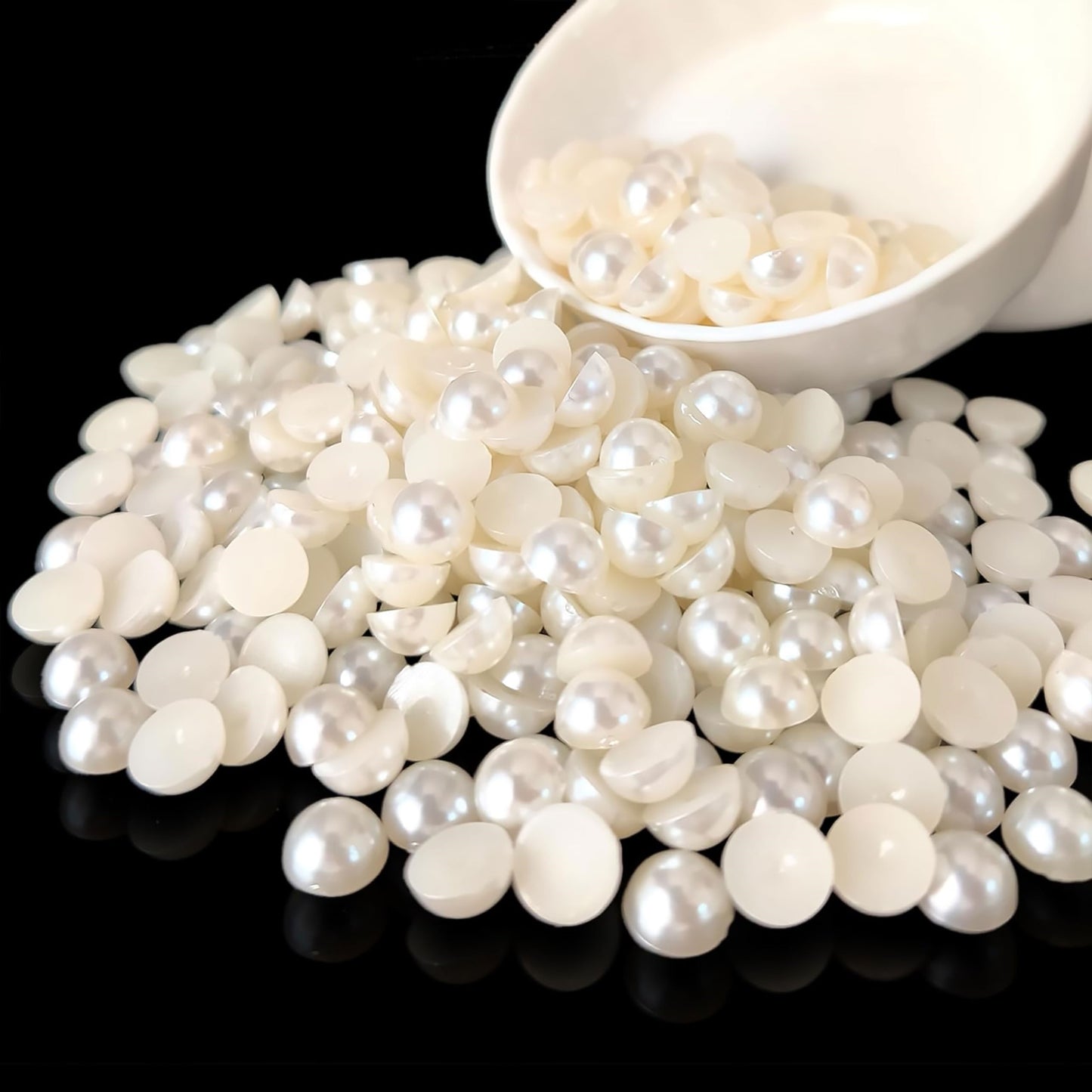 Half Cut Pearls for Craft - 90g Set