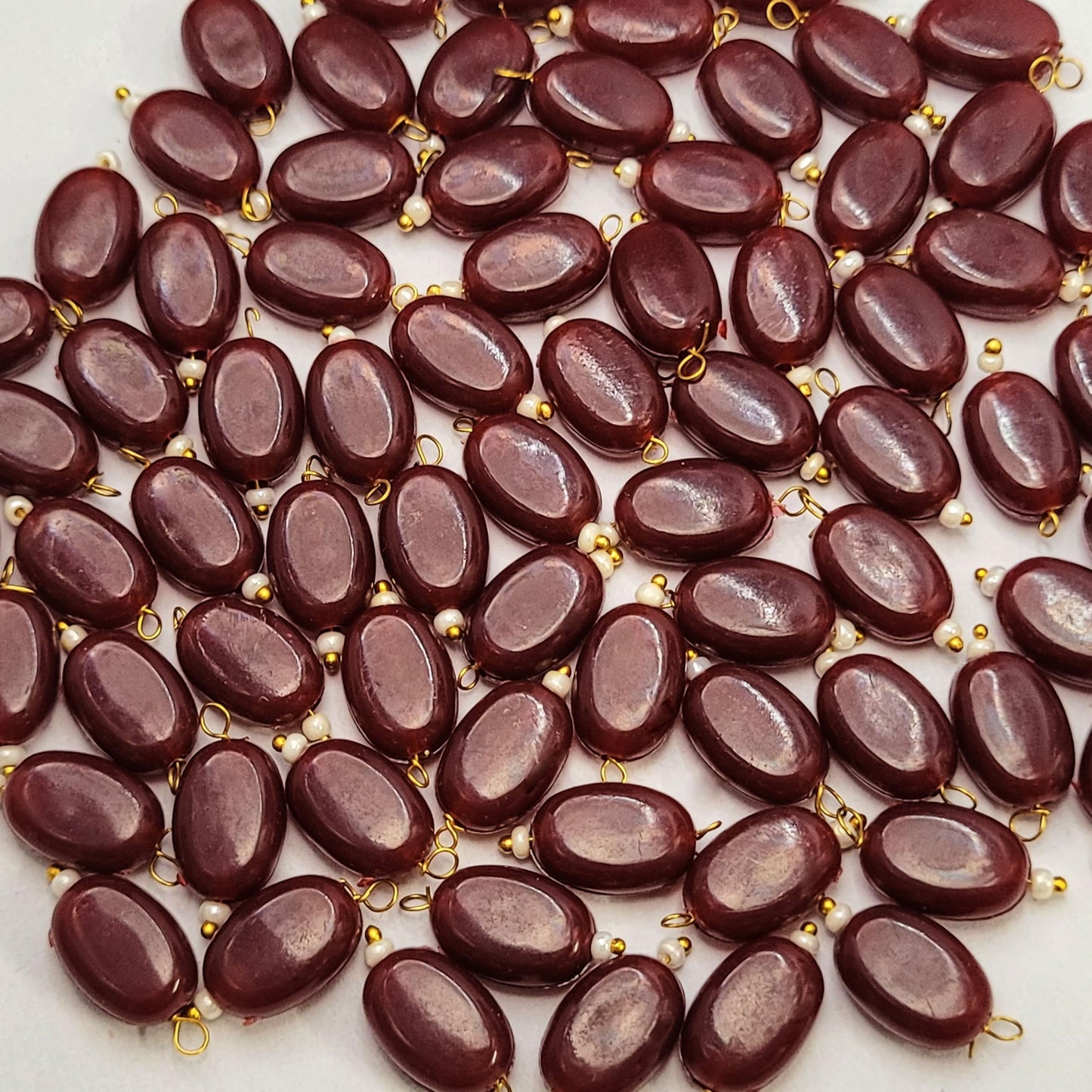 Chocolate Shape Lariya Beads for Embroidery Work