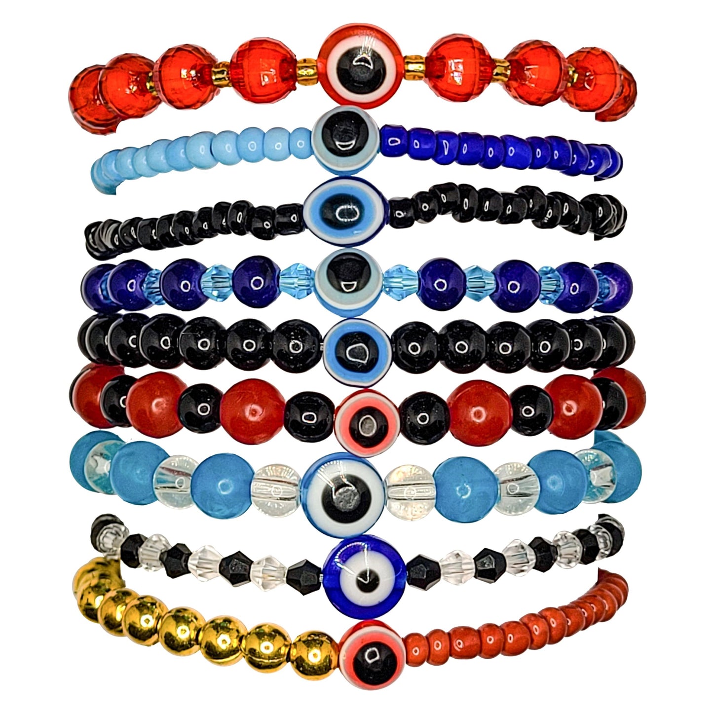 Evil Eye Boho Bracelet Combo Set of 9