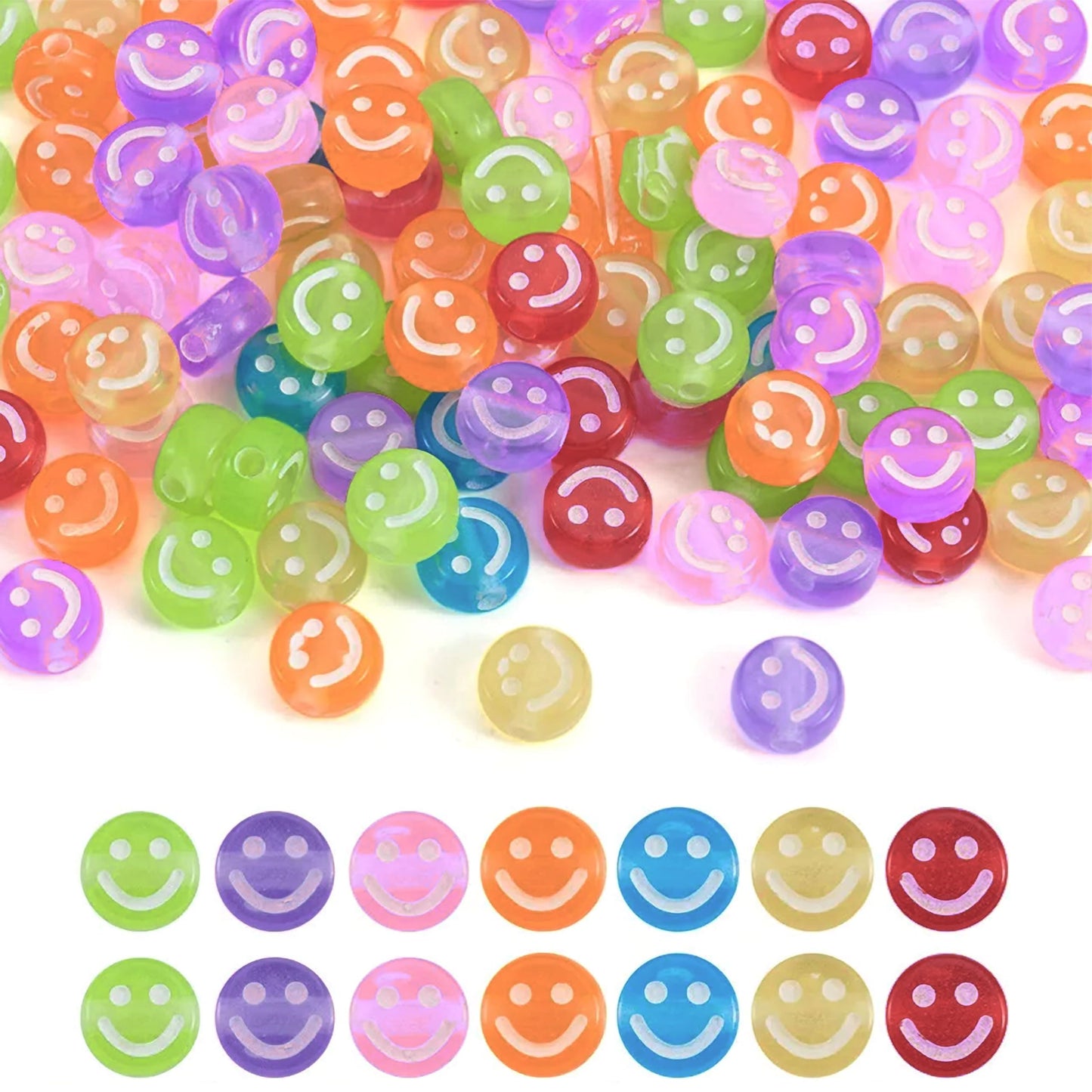 Smile Emoticon Beads 6MM