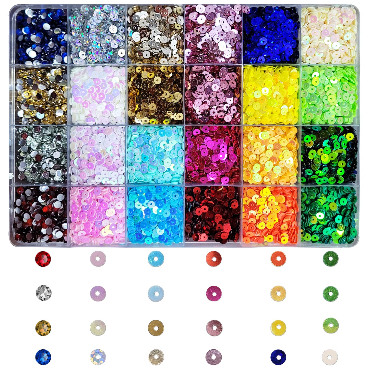 Multicolour Sequin 4mm | Sparkling Sitara Glitter