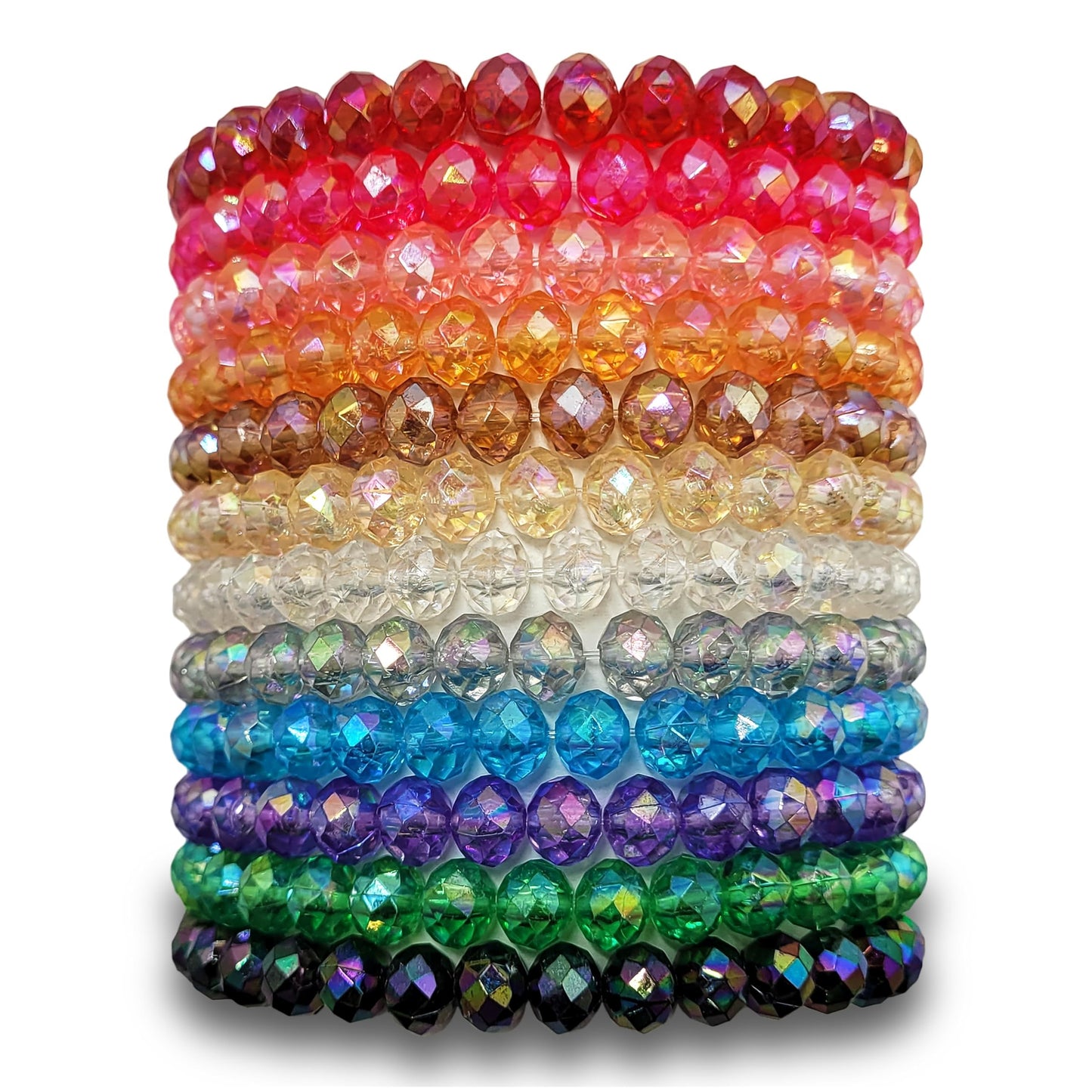 Multicolour Beaded Bracelet Set of 12