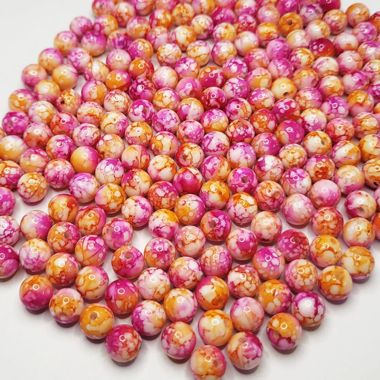 Acrylic Plastic Multicolour Beads 8MM