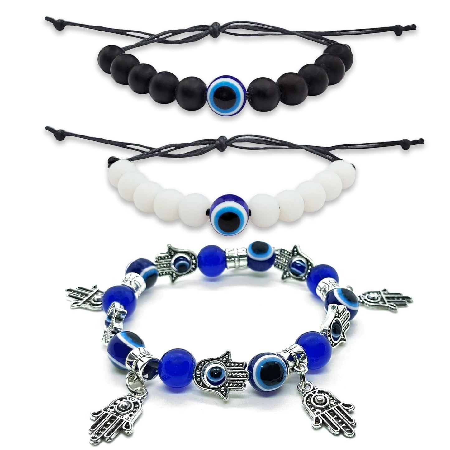 Evil Eye Bracelet Set of 3 - Nazar Battu Protection