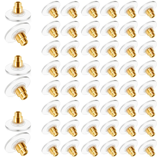 Earring Backs with Silicone Stoppers