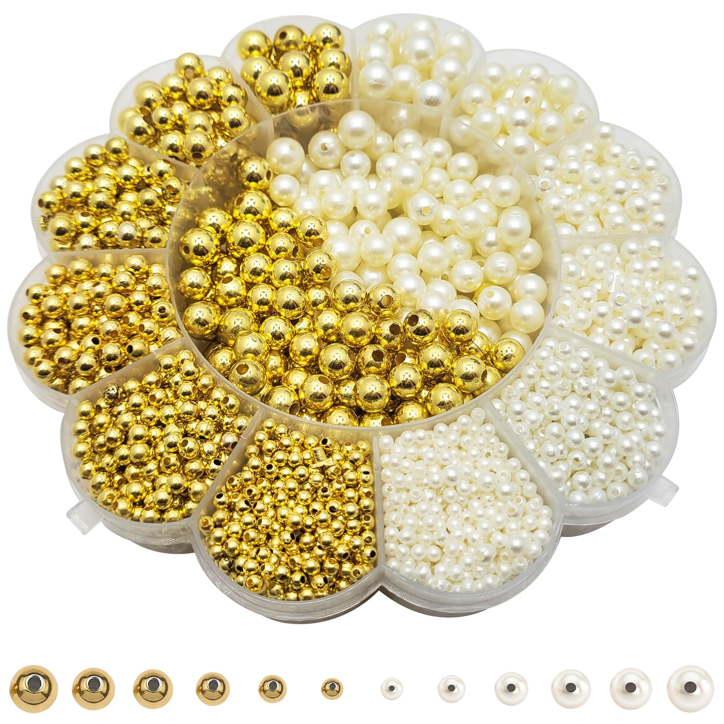 Pearl Moti Beads Kit – 3-10mm