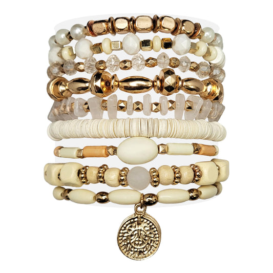 Bohemian Bracelet Set for Women - 9-Piece