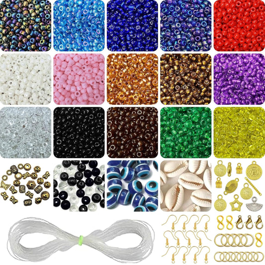 Multicolor Beads Set for Craft & Jewelry Making