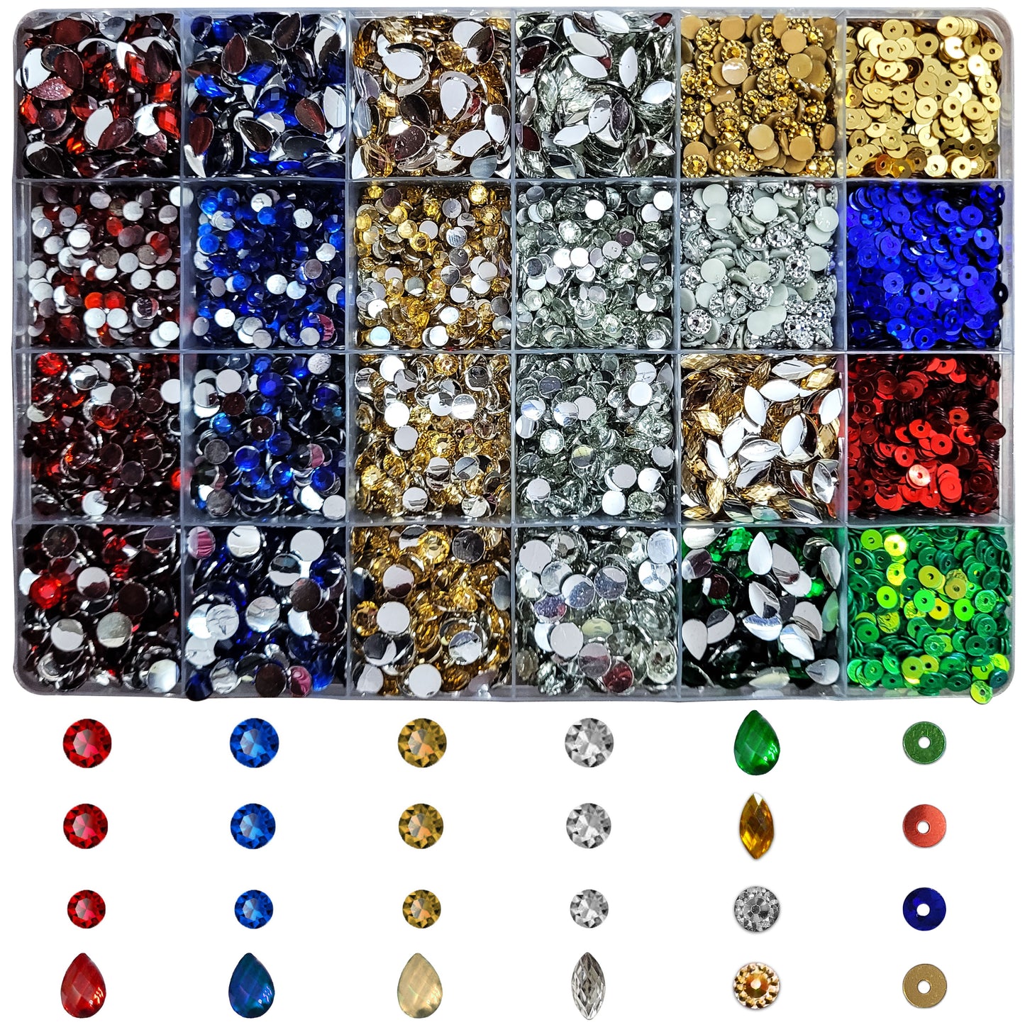 Multicolour Rhinestone Embellishments