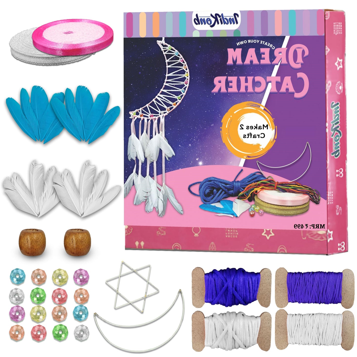 Dream Catcher Making Kit – Stars & Moons Edition