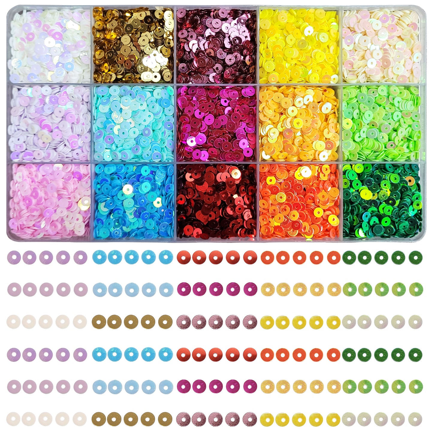 Multicolour Sequin 4mm | Sparkling Sitara Glitter