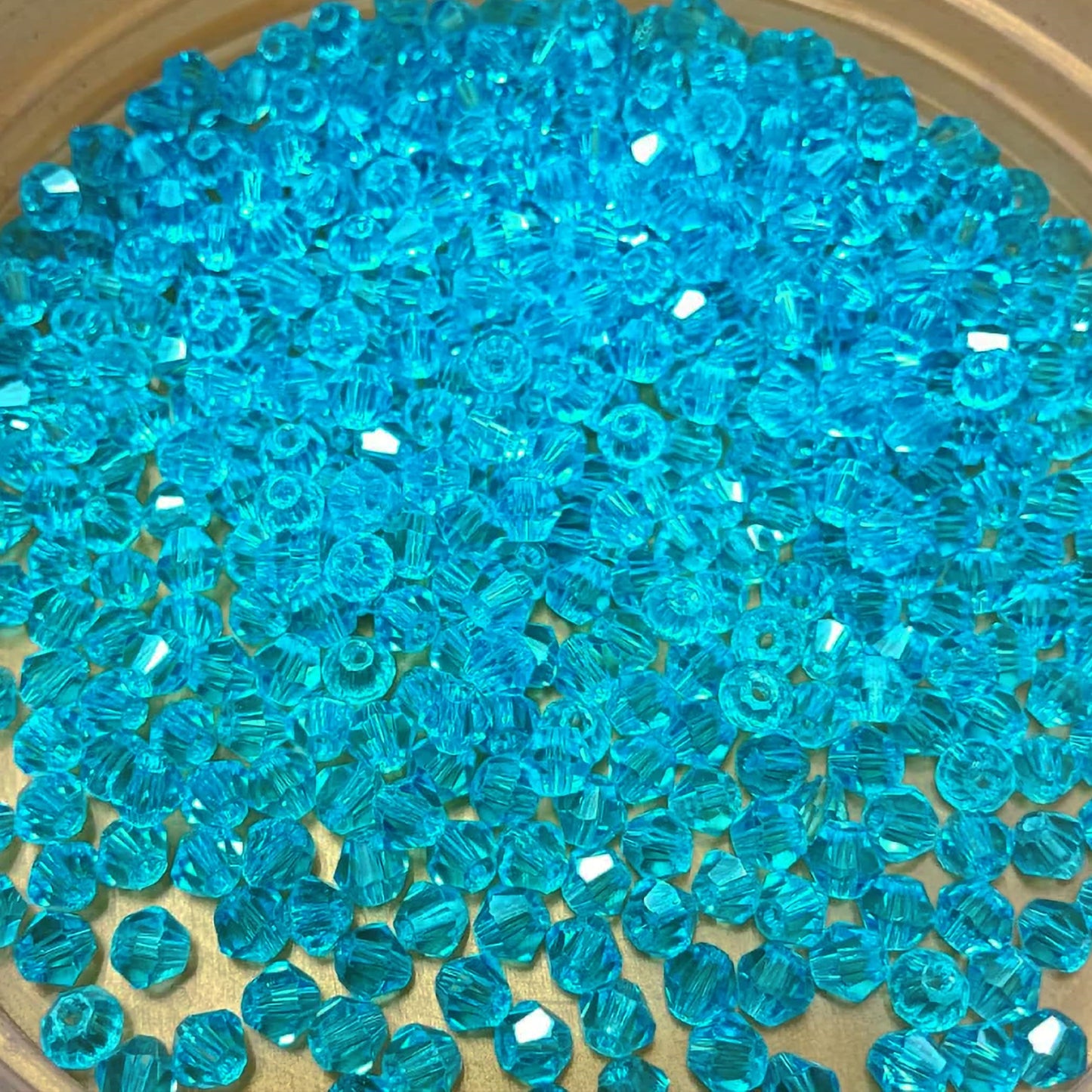 Bicone Acrylic Plastic Crystal-like Beads 4mm