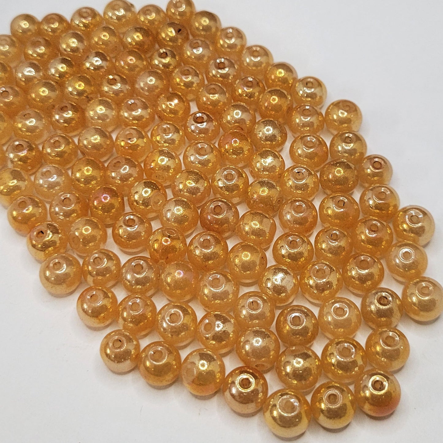 Glass Round Pearl Beads 6MM