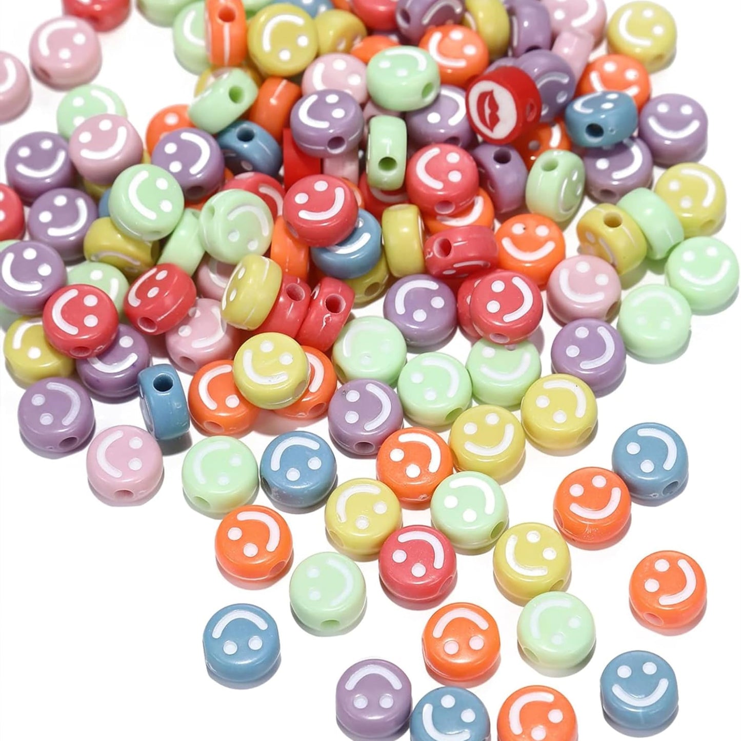 Smile Emoticon Beads 6MM