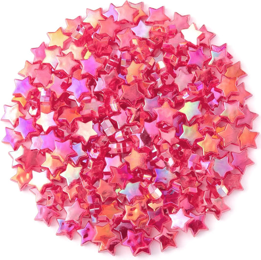Rainbow Acrylic Star Charms