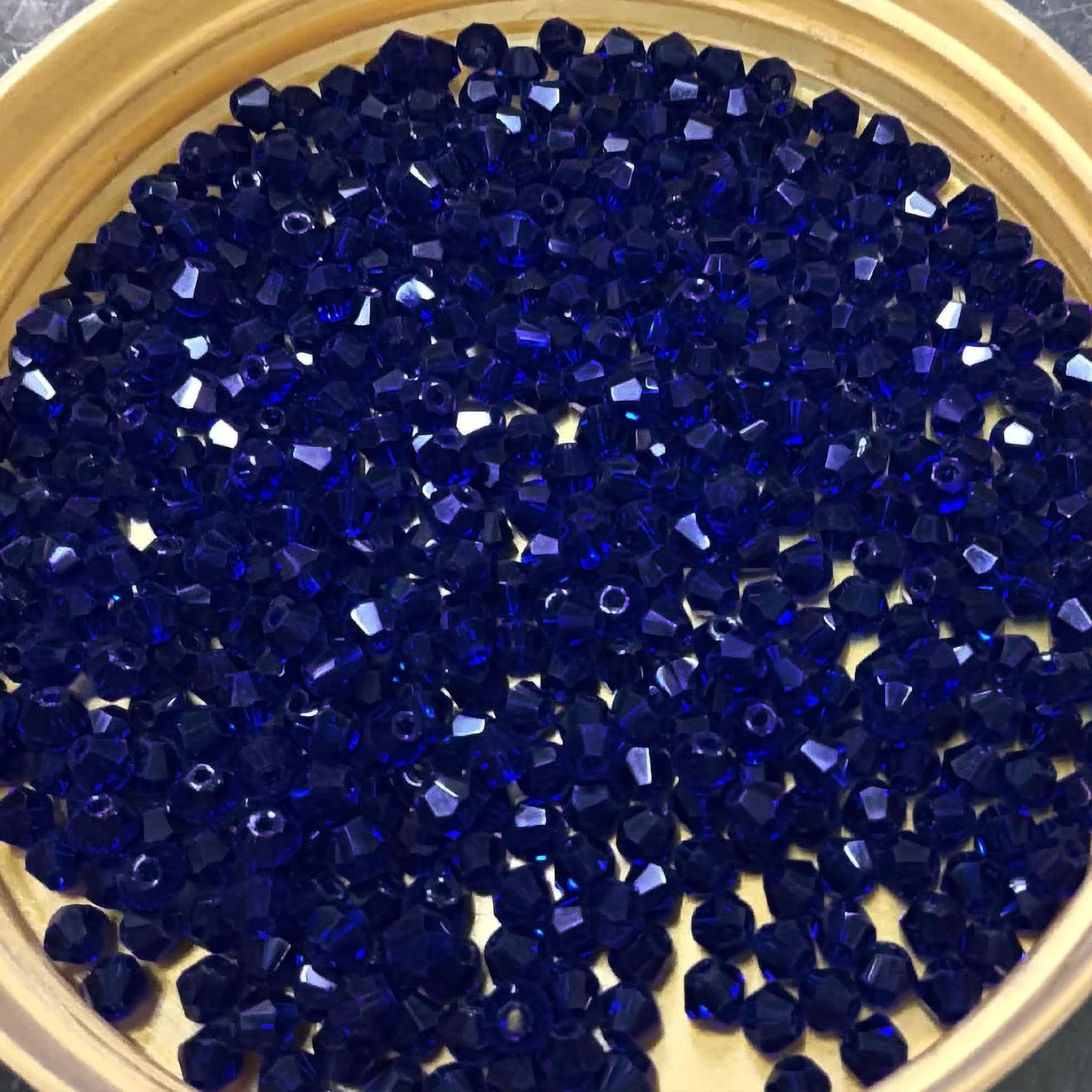 Bicone Acrylic Plastic Crystal-like Beads 4mm