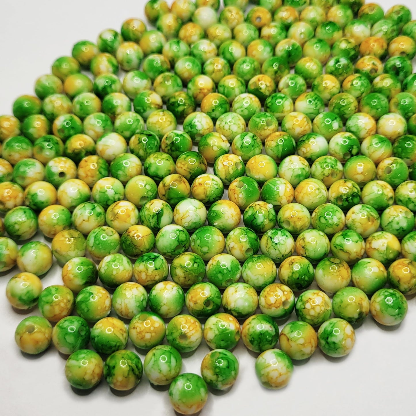 Acrylic Plastic Multicolour Beads 6MM