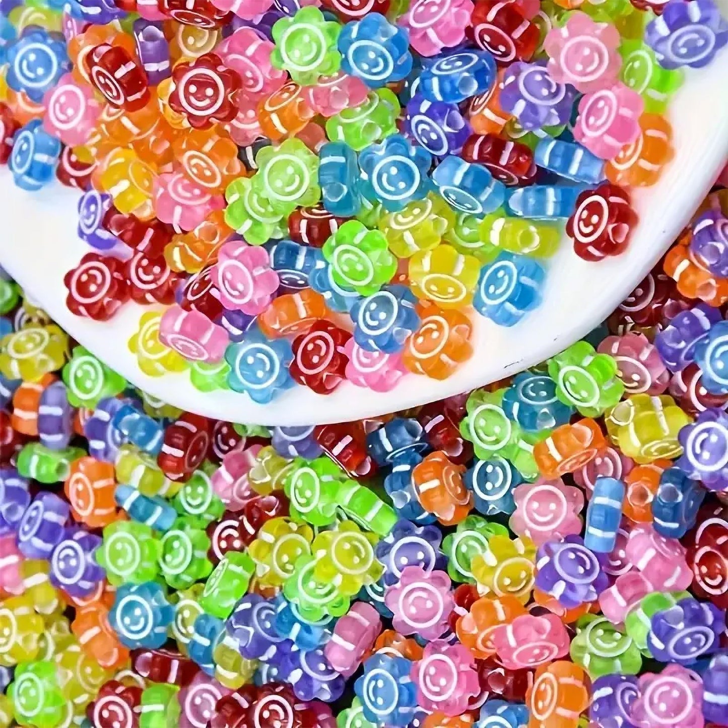 Smile Emoticon Beads 6MM