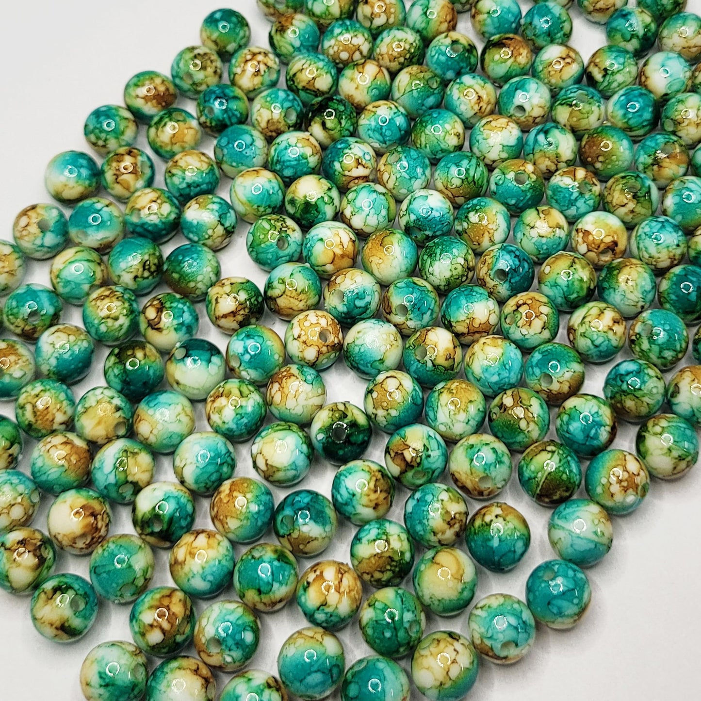 Acrylic Plastic Multicolour Beads 8MM