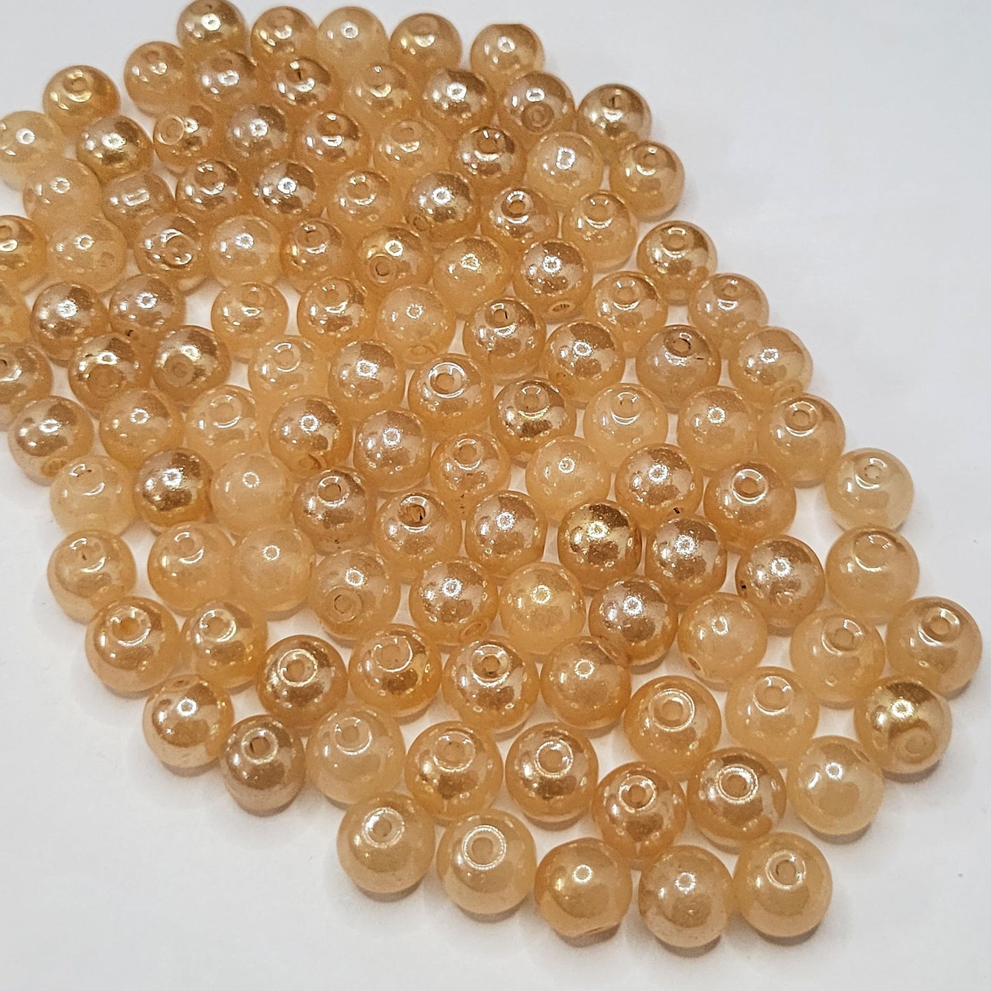 Glass Round Pearl Beads 6MM