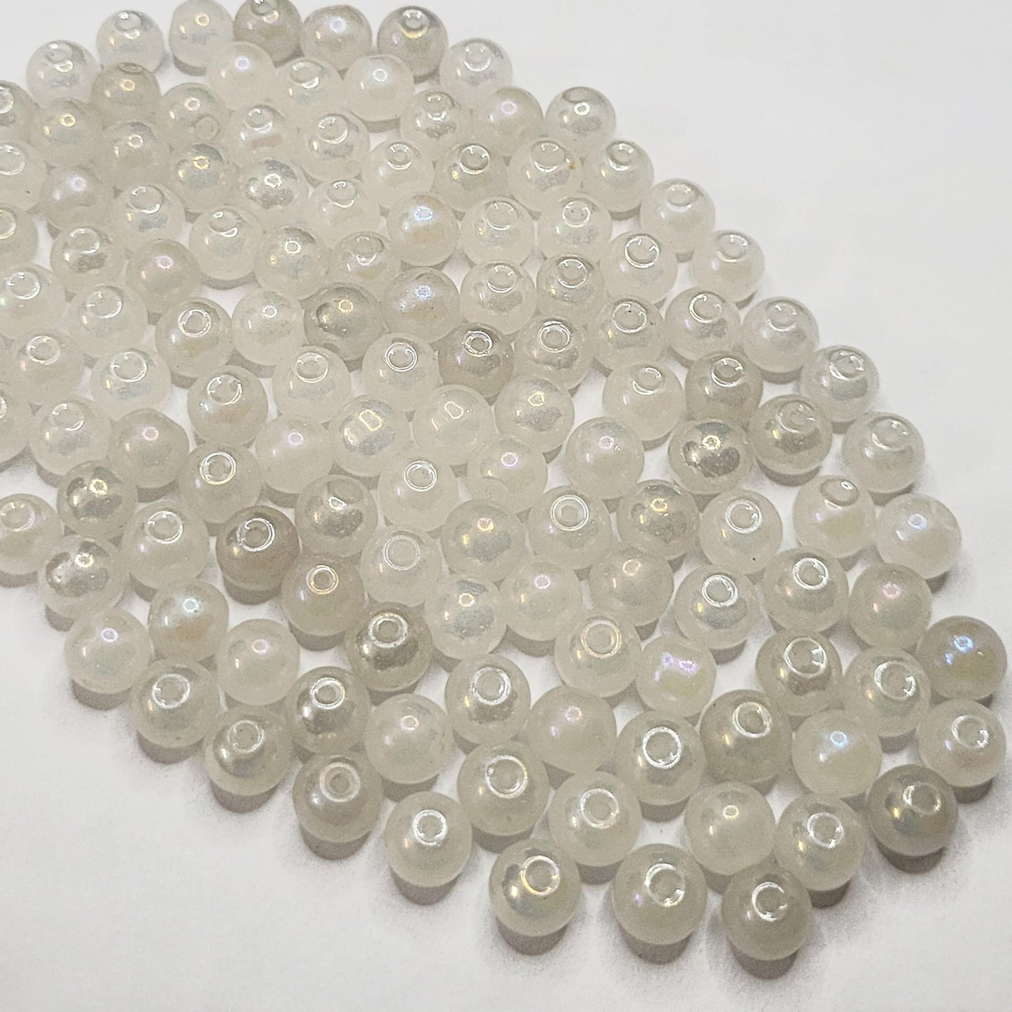 Glass Round Pearl Beads 6MM