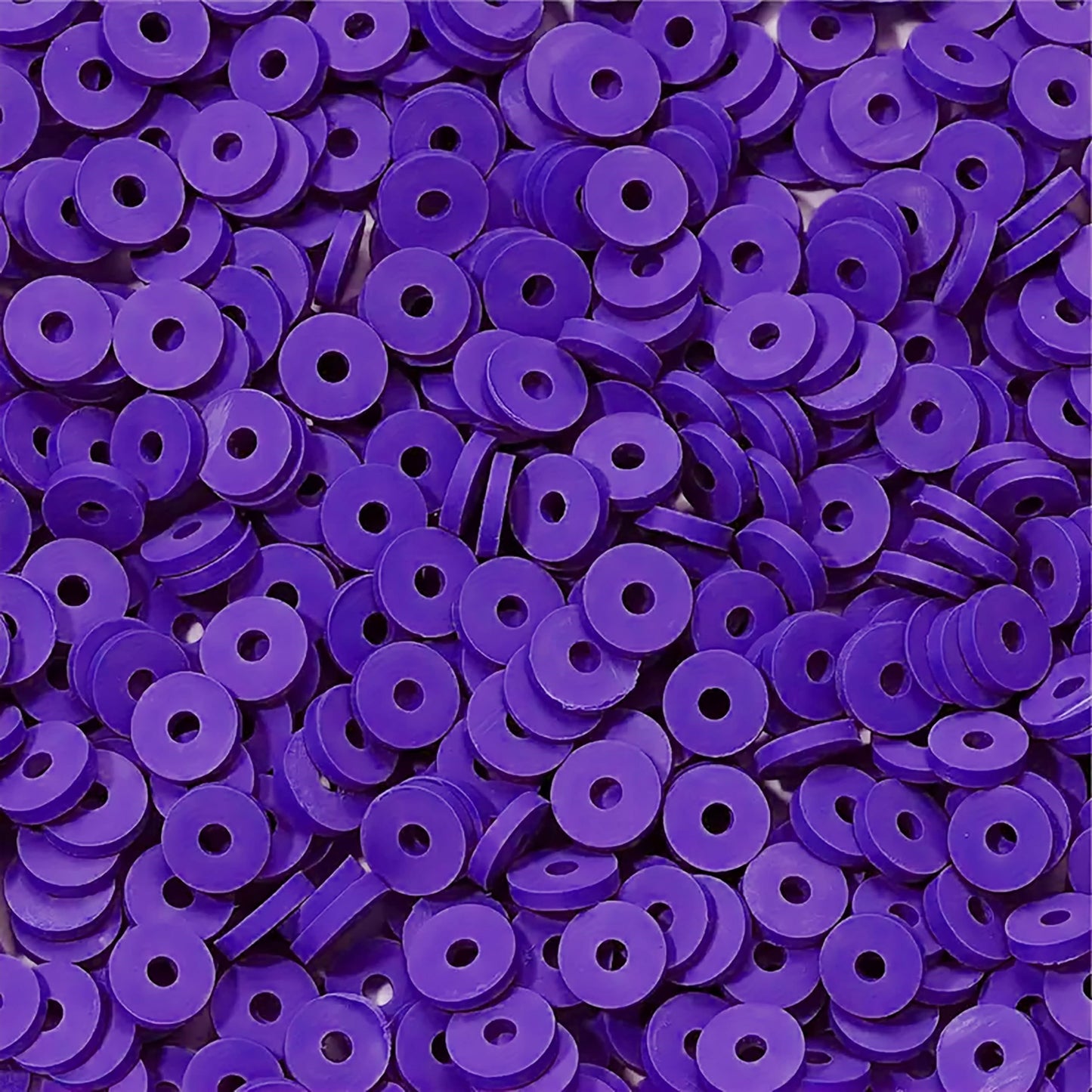 Polymer Disc Rubber Clay Beads 8MM