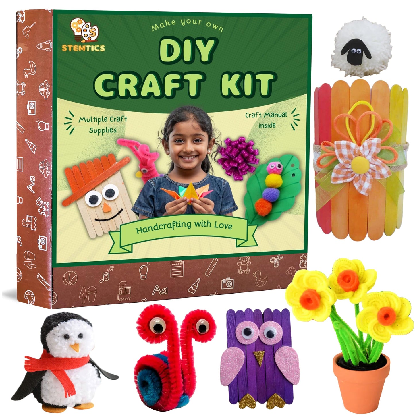 DIY Craft Kit for Kids - Beginner Art & Craft Set (Ages 3-10