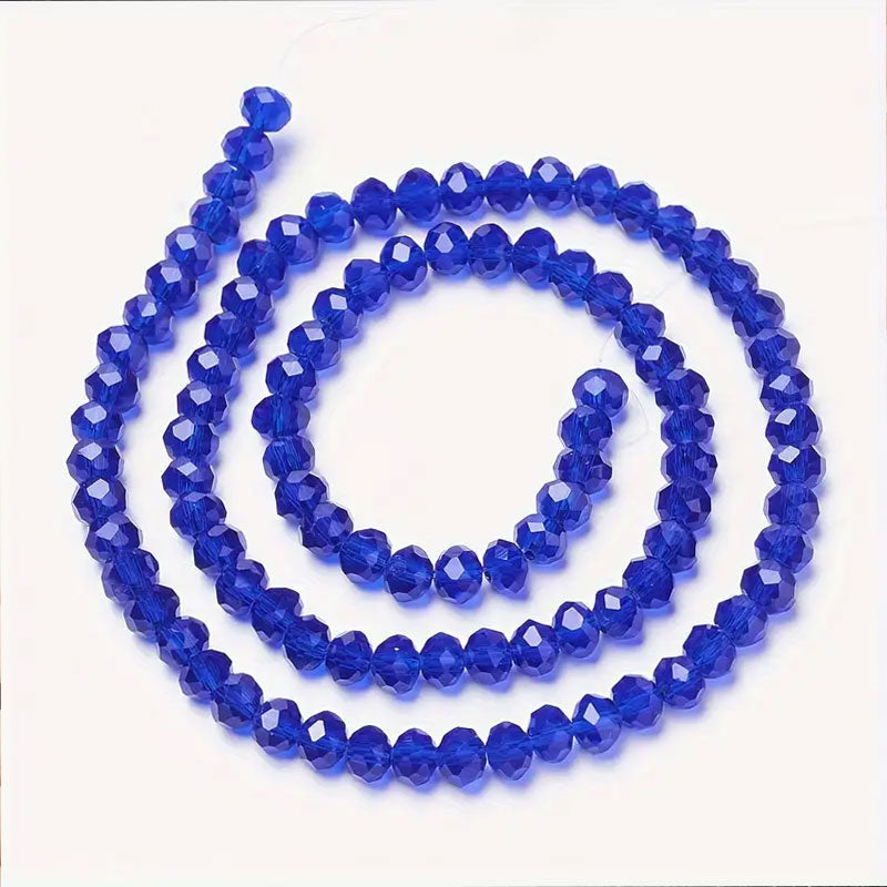 Rondelle Tyre Glass Beads - 4mm (1 String)