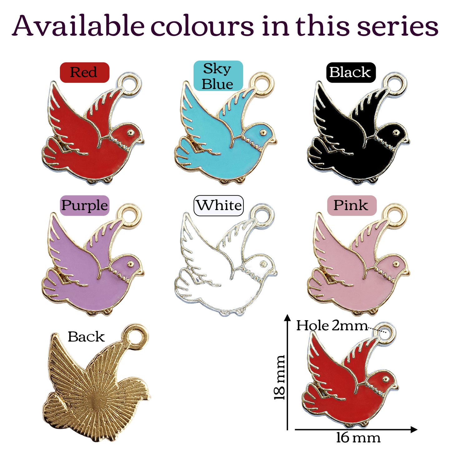 Whimsical Bird Charms