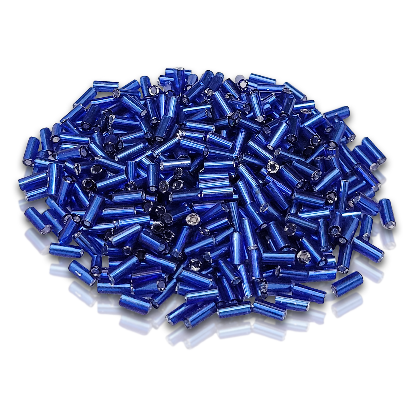 Silverline Bugle Glass Beads