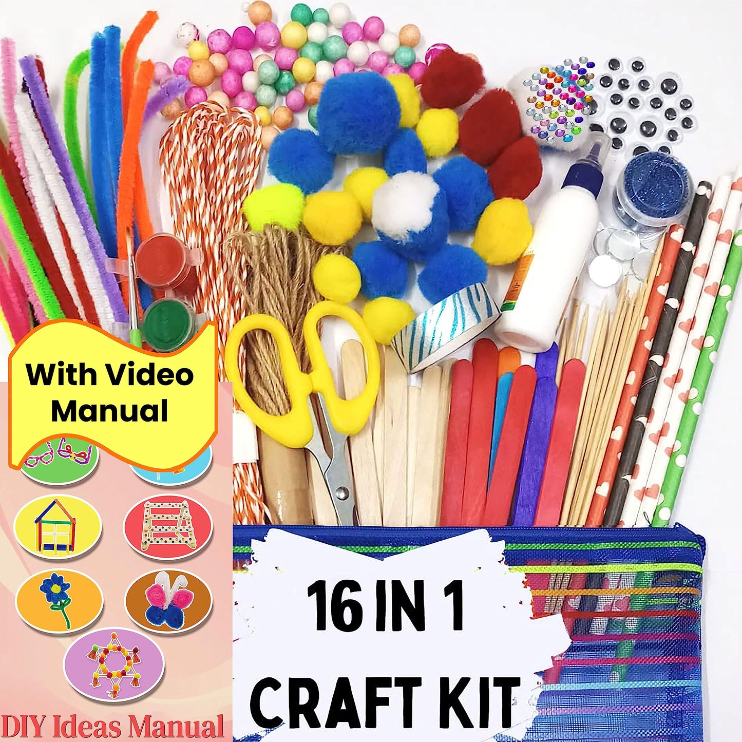 16-in-1 Art and Craft Kit for Kids