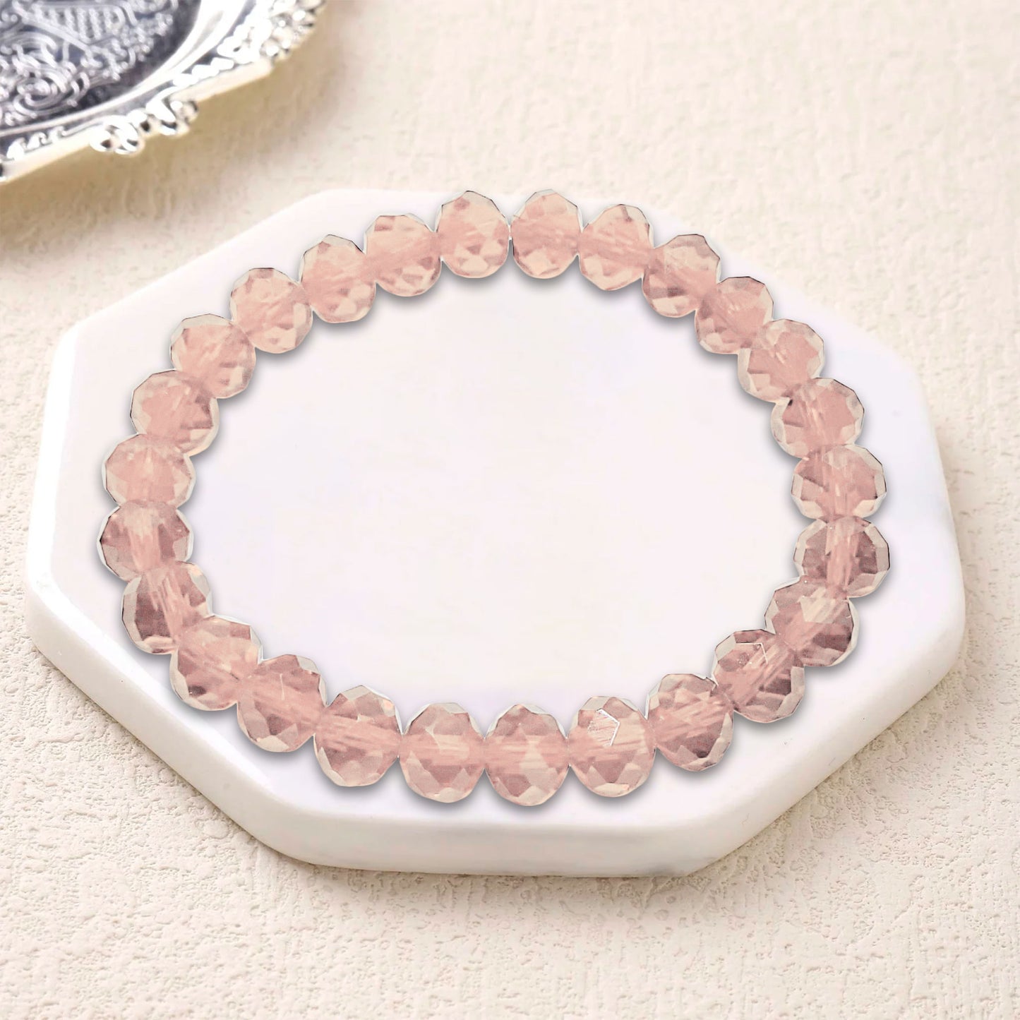 Glass Tyre Beads Bracelet